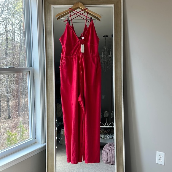 NWT Anthropologie Daily Practice Jumpsuit Romper romantic Beach Summer Spring - Picture 3 of 8